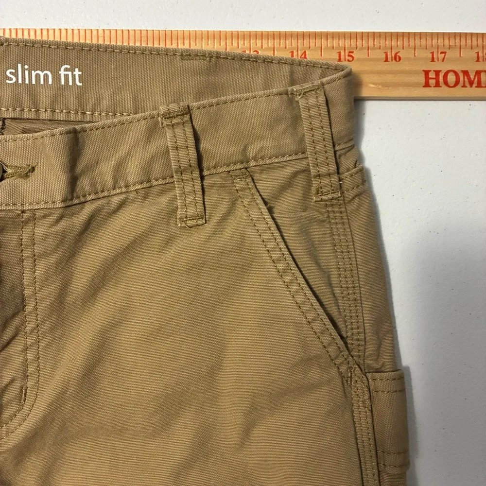 CARHARTT Women's Slim Fit Canvas Carpenter Pants Size 6 - Picture 5 of 7